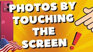 how to take photos by touching the screen Motorola Moto G54 5G, G84, G73, G53, and Edge 40