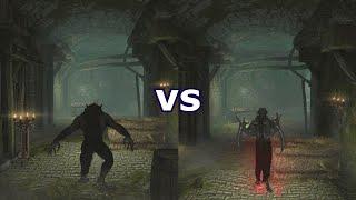 Max Werewolf vs Max Vampire Gameplay Comparison (Legendary) - Skyrim