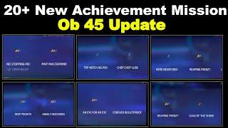 OB 45 Update New Achievement Mission Free Fire | After Update New Achievement Mission Free Fire