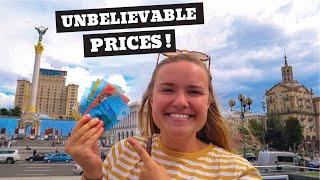 How Expensive is UKRAINE? | One day in Kyiv!