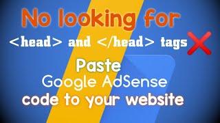 The simplest way to paste AdSense Code  to WordPress