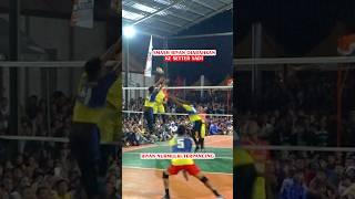 RIVAN Nurmulki terpancing ulah setter SADI, smash Rivan diarahkan langsung ke SADI #videovoli