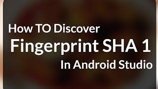 How to Discover the SHA1 fingerprint of your developer certificate from android Studio