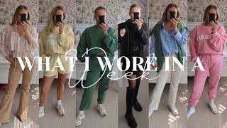 WHAT I WORE IN A WEEK | LOUNGEWEAR & BOTTOMLESS BRUNCH OUTFIT | PETITESIDEOFSTYLE