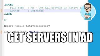 The Server Room Clips - Get All Servers in Active Directory with PowerShell!