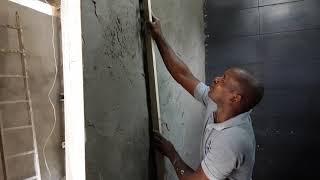 How to plaster a brick wall, step by step!