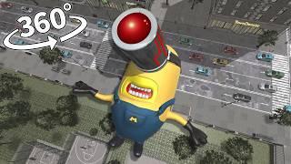 Mega Minions Mel appear in the city! 360° VR