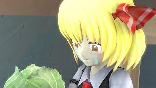 [SFM touhou] Marisa forces Rumia to eat cabbage