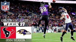 Texans vs. Ravens [Week 17] FULL GAME 1st-QTR Highlights | NFL Highlights 2024