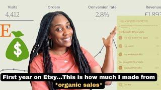 Etsy Analytics | How Much Revenue I Made My First Year as a new ETSY SELLER | How much I money made?