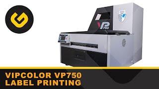 Label printing with Vipcolor VP750