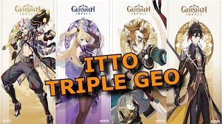 C1 Itto triple Geo (Itto,Fischl,Gorou,Zhongli) [Spiral Abyss 3.1]Floor 12-9⭐️