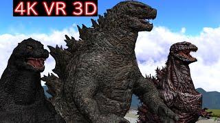 【MMD VR180】Godzilla VS Asteroid