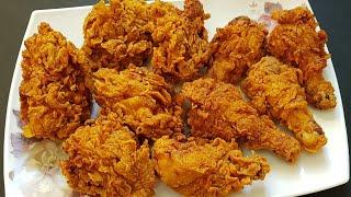 دجاج كنتاكي منزلي افضل من المحلات مع سر القرمشه مثل مطاعم KFC KFC  Chicken Recipe