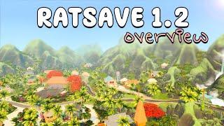 THIS IS A PRETTY SAVEFILE! | The sims 4: Ratsave 1.2 overview 