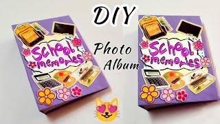 DIY photo album|| How to make photo album for a school project  scrapbook ideas