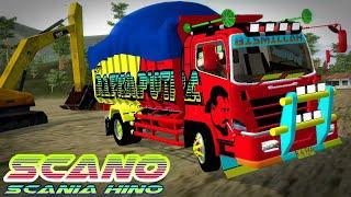 MOD HINO DUMP SCANIA STYLE 2 VARIAN FULL ANIMASI SUPPORT OBB BY CODET||MOD BUSSID TERBARU 2020||