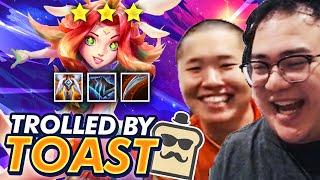 BACKSEATED AND TROLLED BY TOAST! | TFT | Teamfight Tactics Galaxies