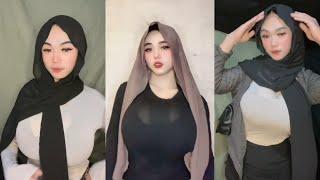 CEKER BABAT SUKA PAKE BAJU TIPIS NERAWANG || Jilboobs Pemersatu Bangsa || Tiktok Hijab Tobrut Hot 