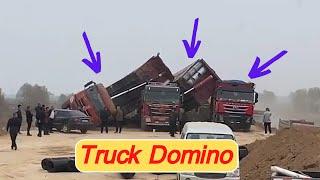 Top dangerous moments of truck driving, idiot operation of heavy duty trucks