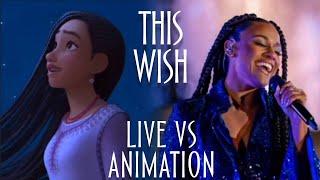 Wish | This Wish | Live VS Animation | Side By Side Comparison (Ariana DeBose)