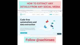 Scrape Details From Any Social Media | Data Scraping From Social Media