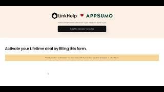 Activate your Linkhelp Lifetime License