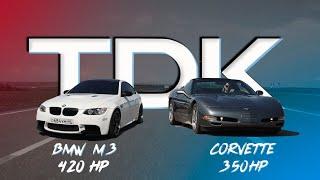 Top Drag Kursk. Класс mono. Corvette vs BMW M3. Чей V8 быстрее?