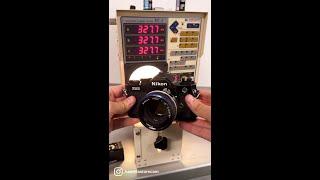 Testing a Nikon FM2n with our Professional Film Camera Testing Equipment! 