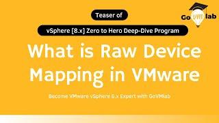 Lecture 9. VMware RDM Explained: What It Is and Why You Need It | vSphere 8.x Deep-Dive Program