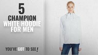 Top 10 Champion White Hoodie [2018 ]: Champion Women's Fleece Full-Zip Hoodie, White, Medium