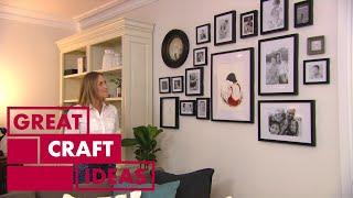 How to Create a Stunning Gallery Wall Using Family Photos | CRAFT | Great Home Ideas