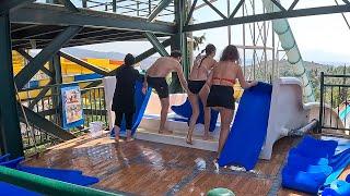 Thrilling Upside Down Water Slide in Adaland Water Park