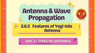 3.6.2 Features of Yagi-Uda Antenna | CE602 |