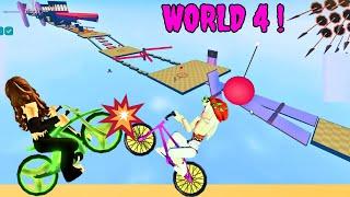 Obby But You're on a Bike World 4 | Roblox