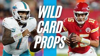 Best DOLPHINS vs CHIEFS NFL Player Props for Super Wild Card Weekend | NFL Prop Bets Today