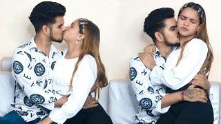 Romantic Prank On My So Much Cute Girlfriend  | Real Kissing Prank | Gone Romantic | Couple Rajput