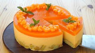 The cold melon cake with a fresh and enveloping taste, very simple recipe!