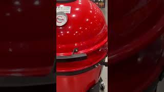 Kamado Joe  Kettle Joe 22-in W In Red with Hinged Lid, Cart, and Side Shelves Kettle Charcoal Grill