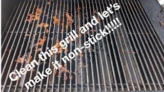 BBQ::  Clean that grill grate and make it non-stick