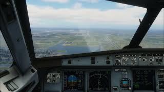 American Airbus A321 Landing at Miami International Airport | X-Plane 12