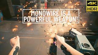 Monowire is a powerful melee weapon | Cyberpunk 2077 | (PS5) 4K HDR 60fps | Amazing Graphics |