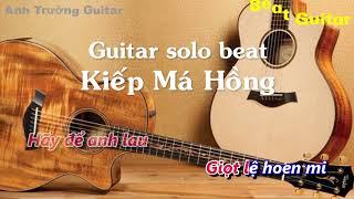 Karaoke Tone Nữ Kiếp Má Hồng - TLong Guitar Solo Beat Acoustic | Anh Trường Guitar