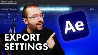 BEST Export Settings In After Effects 2024 - Complete Guide