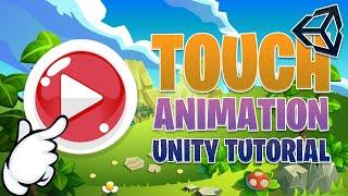 How to Make Touched Button Animation Unity3D Tutorial ( UI Button Animation)