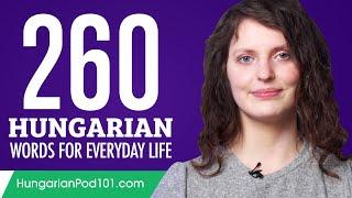 260 Hungarian Words for Everyday Life - Basic Vocabulary #13