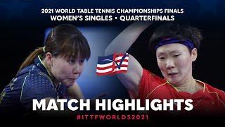 Chen Xingtong v Wang Manyu | 2021 World Table Tennis Championships Finals | WS | QF