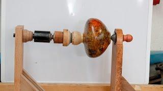 Spraying Fixture for holding  Hollow Forms;   Woodturning with Sam Angelo