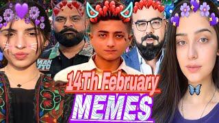 Pakistani Top Trending Memes || You Should Watch valentines day Memes Nadir Ali & Barqat uzmi Memes