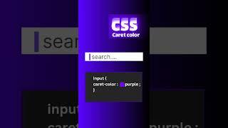 css tricks and tips caret-color input tag html #html5 #html #css #csstricks #javascript